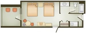 Vero Beach Deluxe Inn Room Floor Plan
