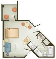 Vero Beach Deluxe Studio Villa Floor Plan