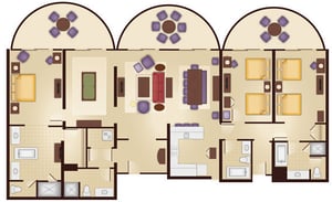 cc3-Bedroom Grand Villa Floor Plan