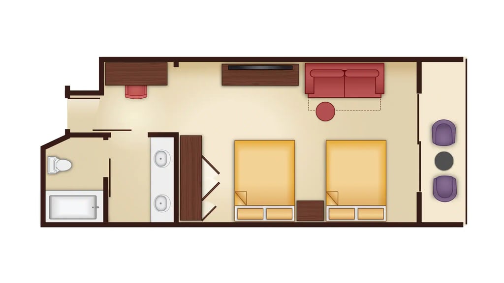 Resort Studio Floor Plan
