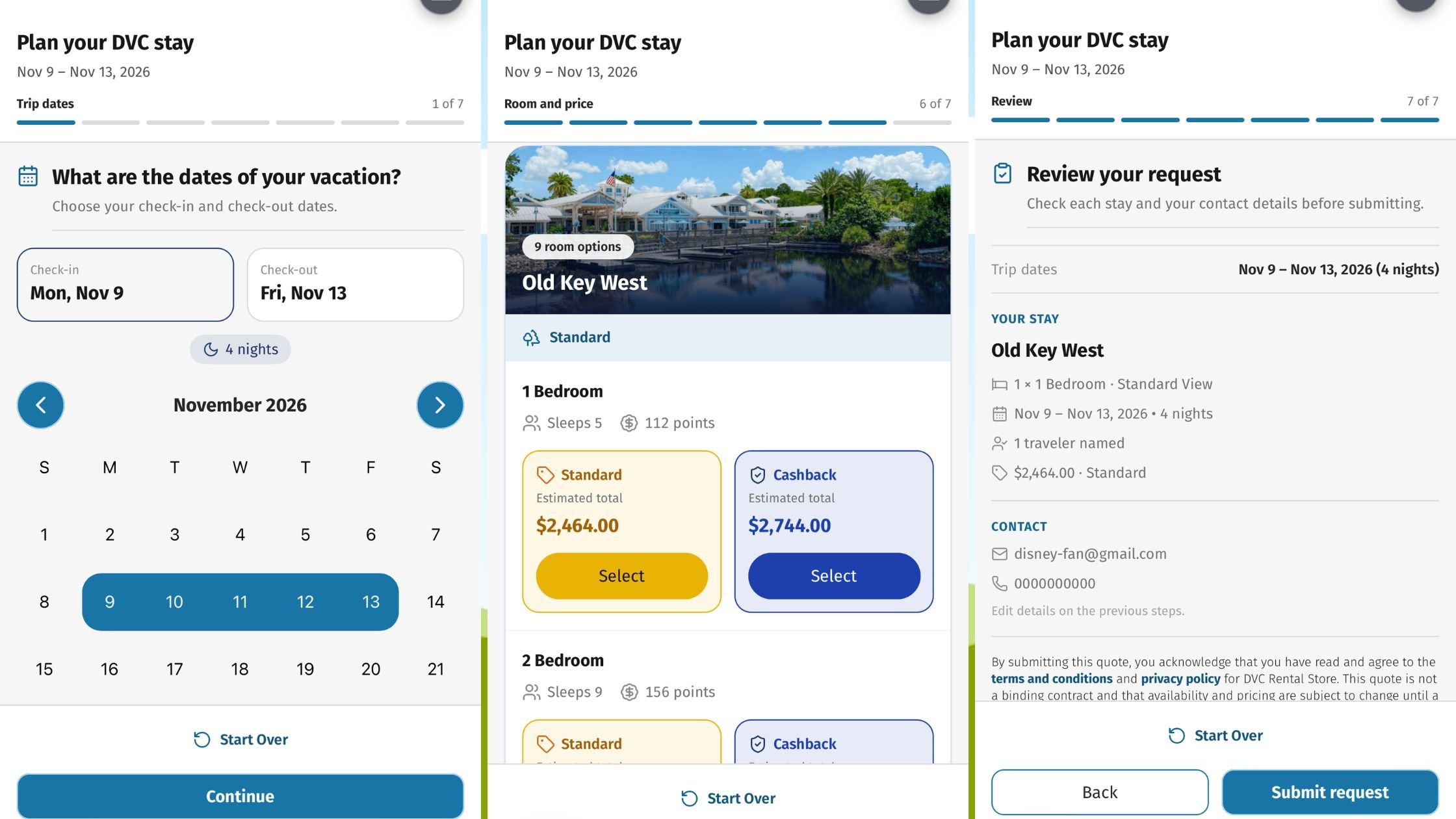 World of DVC App - Availability Request