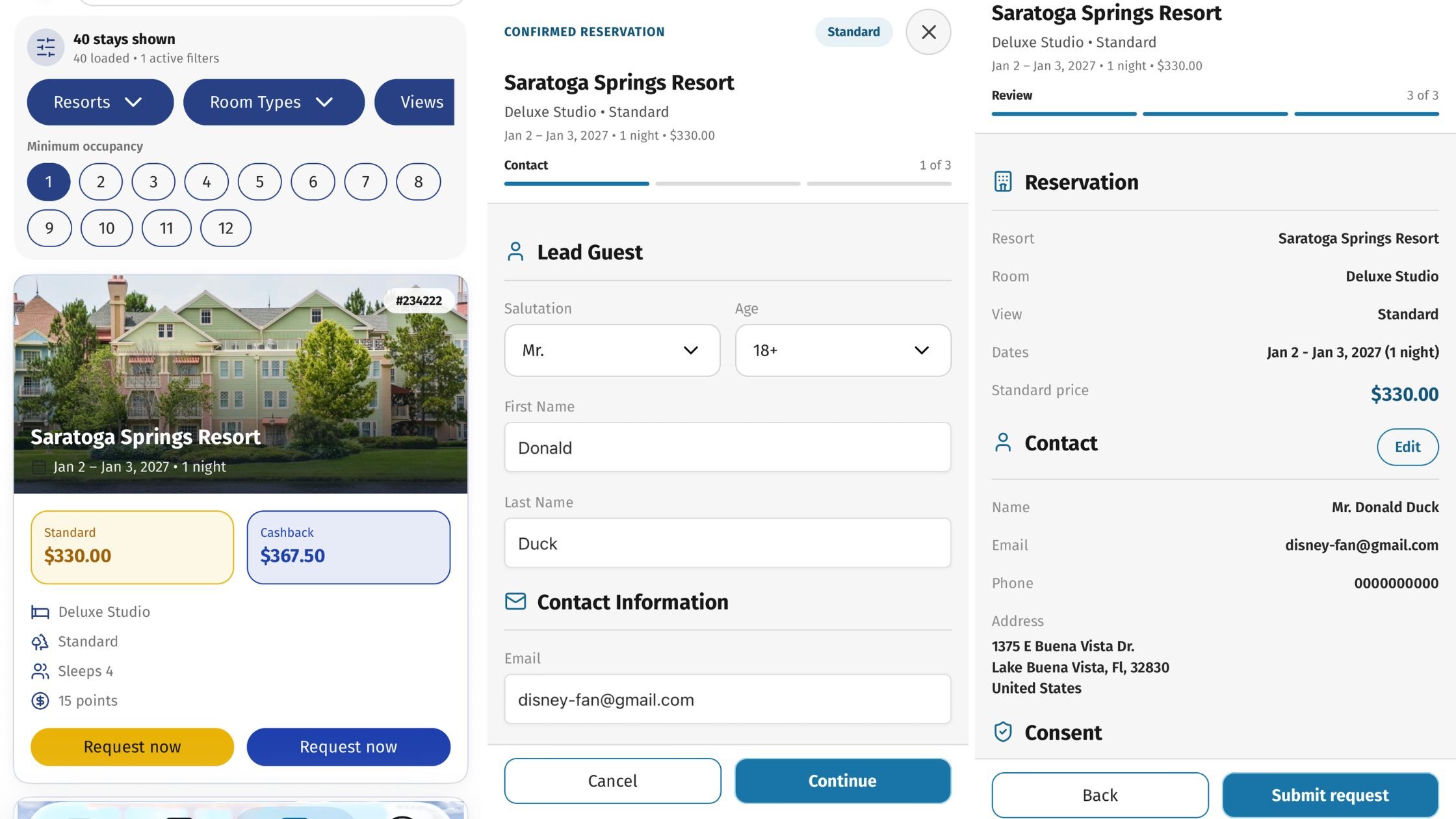 World of DVC App - Confirmed Reservations