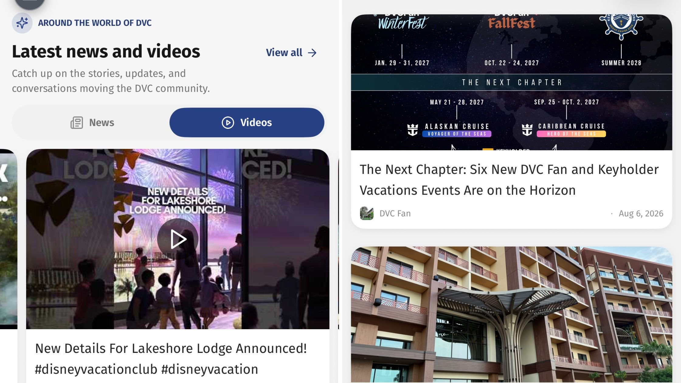 World of DVC App - News and Videos