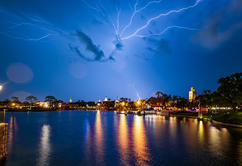 Lightning over EPCOT
