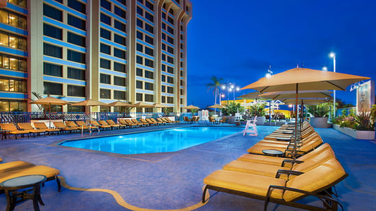 The rooftop pool at Disney's Paradise Pier Hotel - Photo courtesy the Disney Company