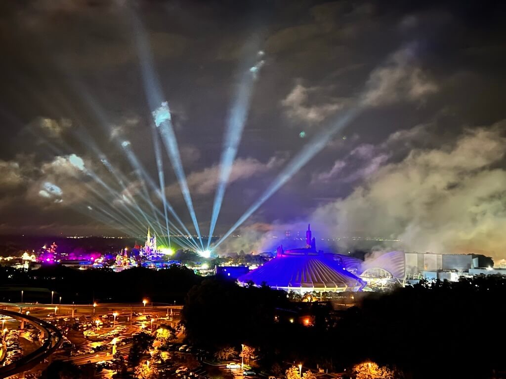 Fireworks View from Top of the World Lounge