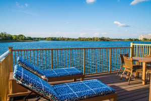 Seating at a bungalow at Disney's Polynesian Resort
