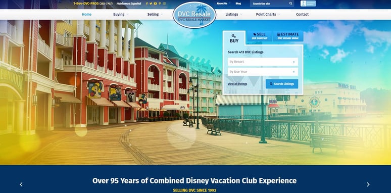 Cover of DVC Resale Market's site