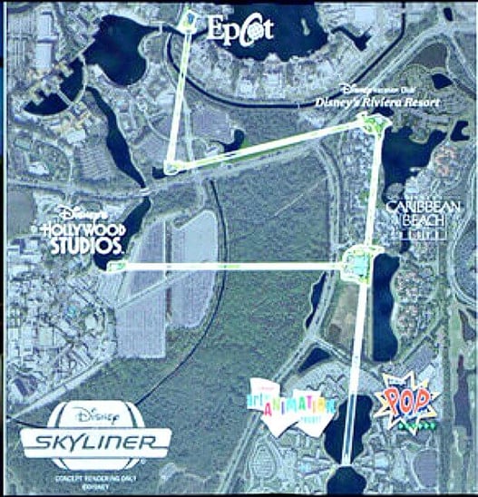 Skyliner Map