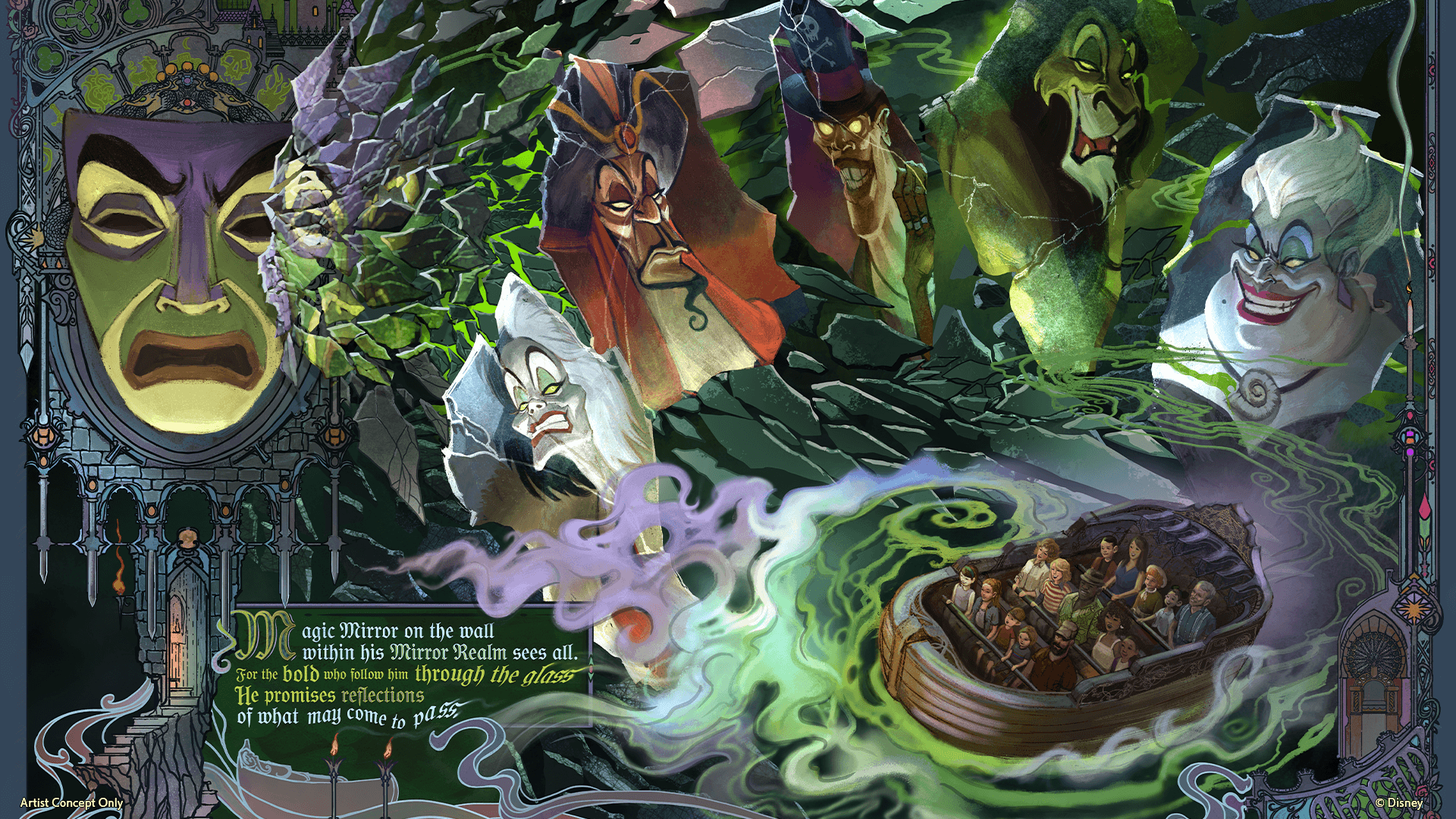 Disney World Villains Land Magic Mirror