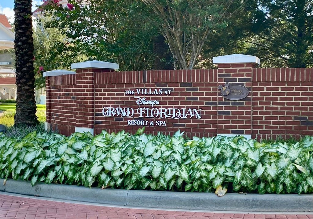 Grand Floridian Entrance Sign