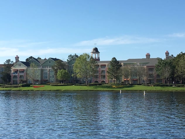 Disney's Saratoga Springs view from the lake
