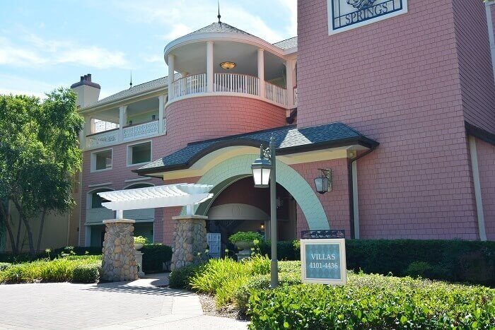 Brick exterior of Disney's Saratoga Springs