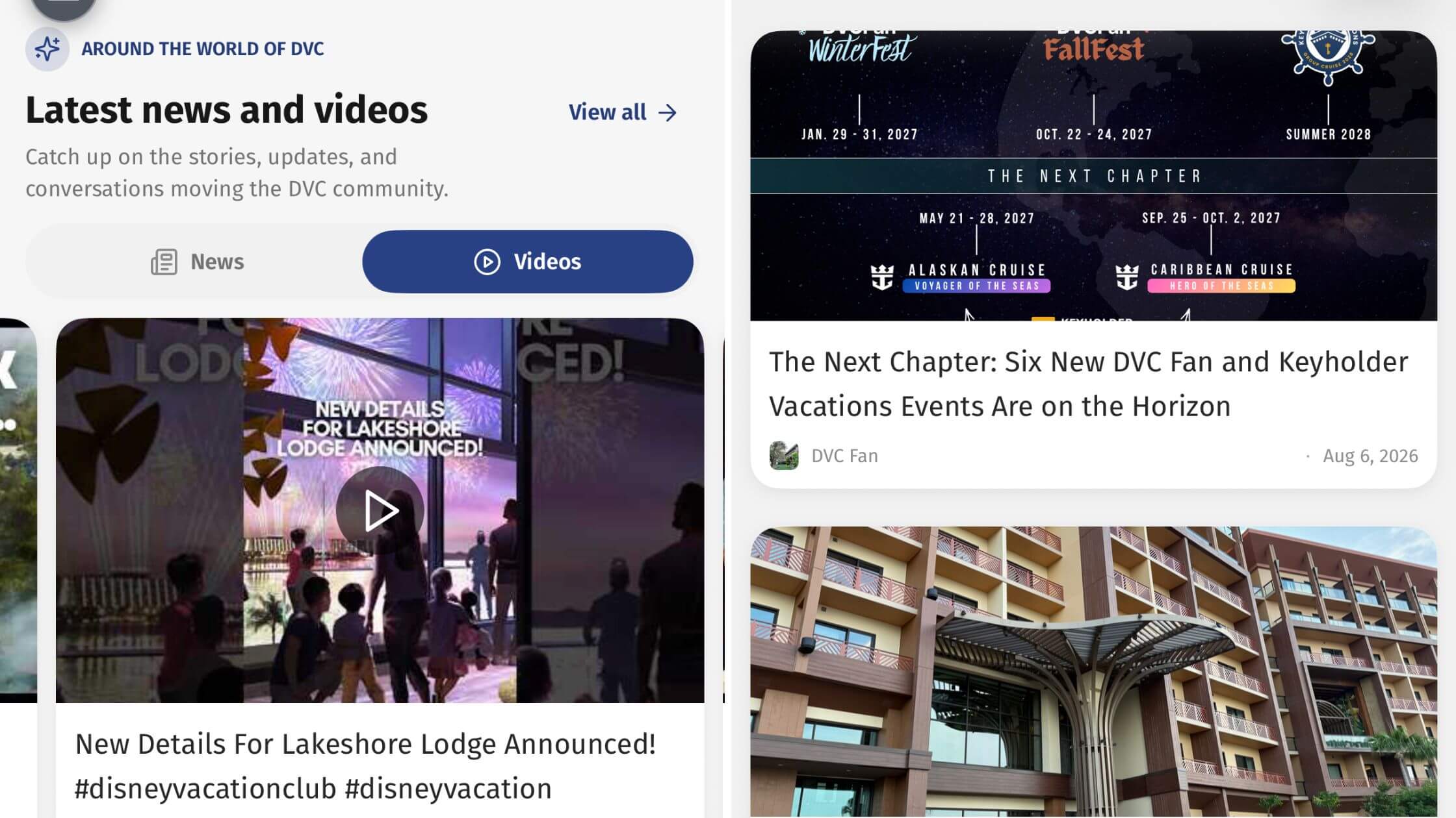 World of DVC App - News and Videos