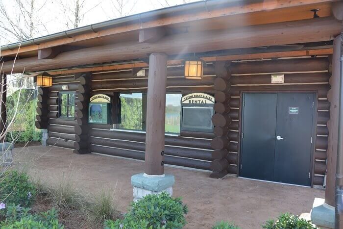 Bike rental stand at Boulder Ridge Villas at Disney's Wilderness Lodge
