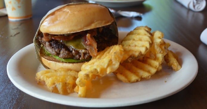 Bison Burger at Geyser Point Bar & Grill