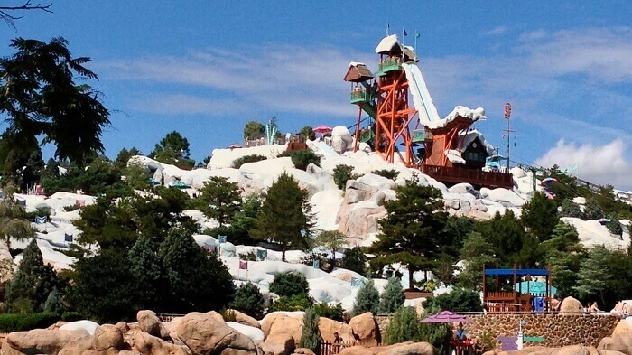 View of Blizzard Beach from afar