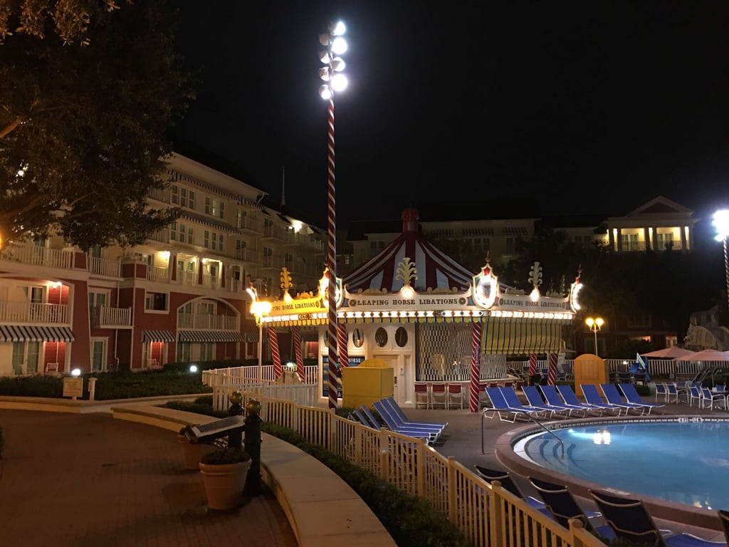 Boardwalk Pool at night