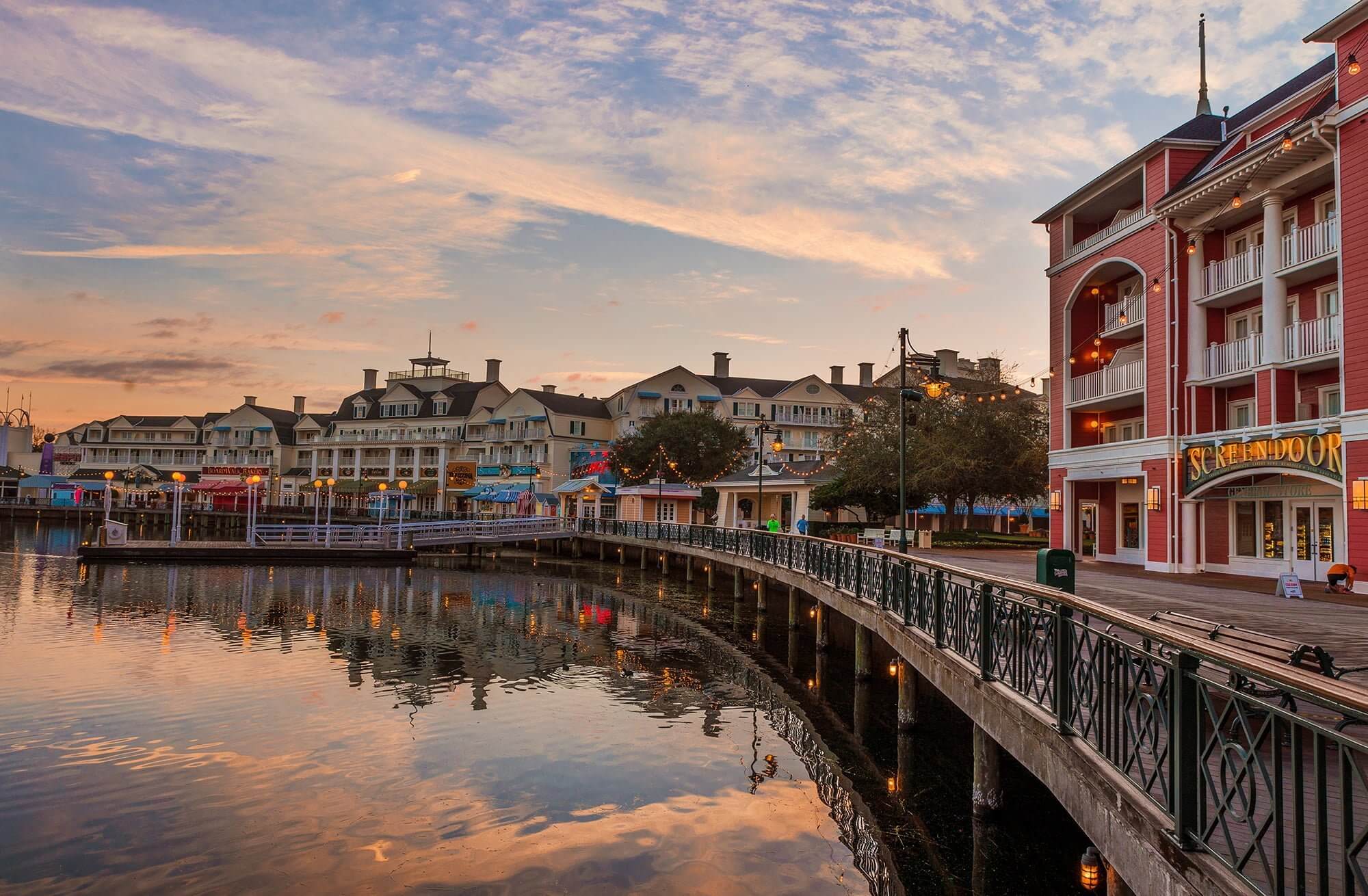 Disney's Boardwalk at Sunrise