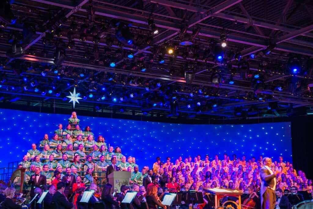 Disney's candlelight concert orchestra and singers