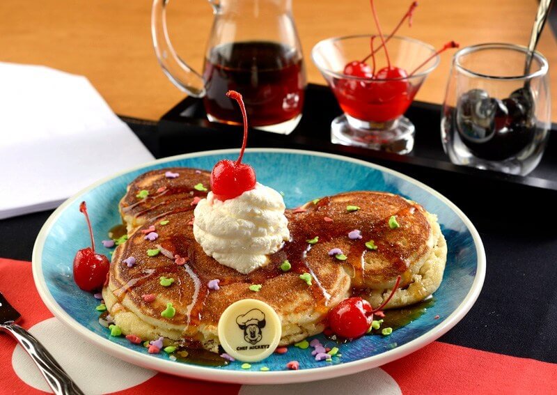 Chef Mickey’s character breakfast with Mickey pancakes