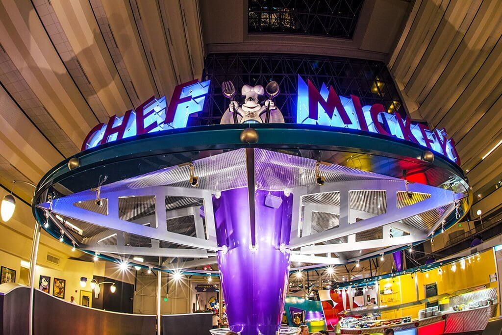 Chef Mickeys Sign at in Walt Disney World’s Contemporary Resort