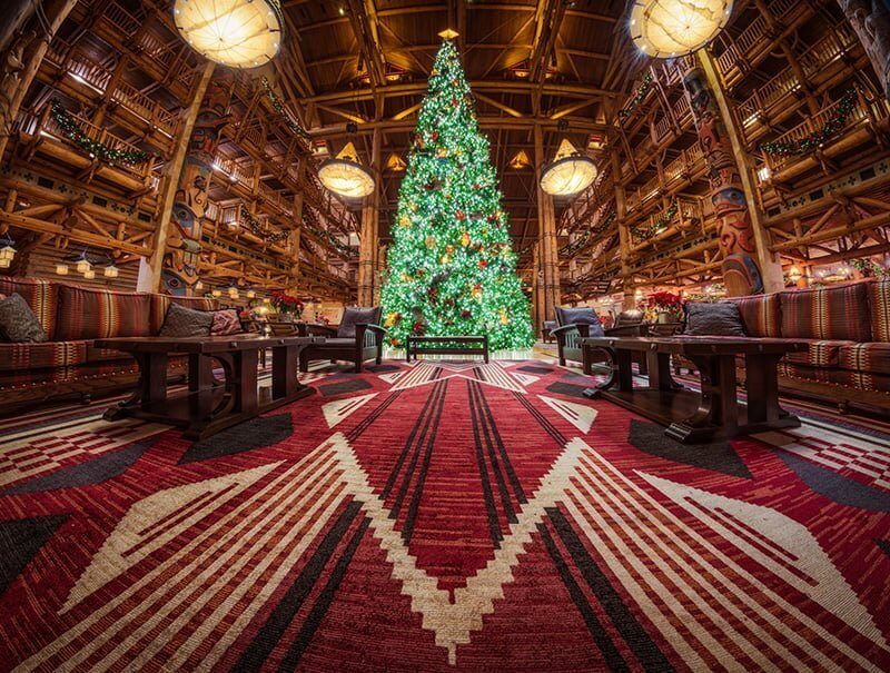 Christmas Tree at Disney's Wilderness Lodge