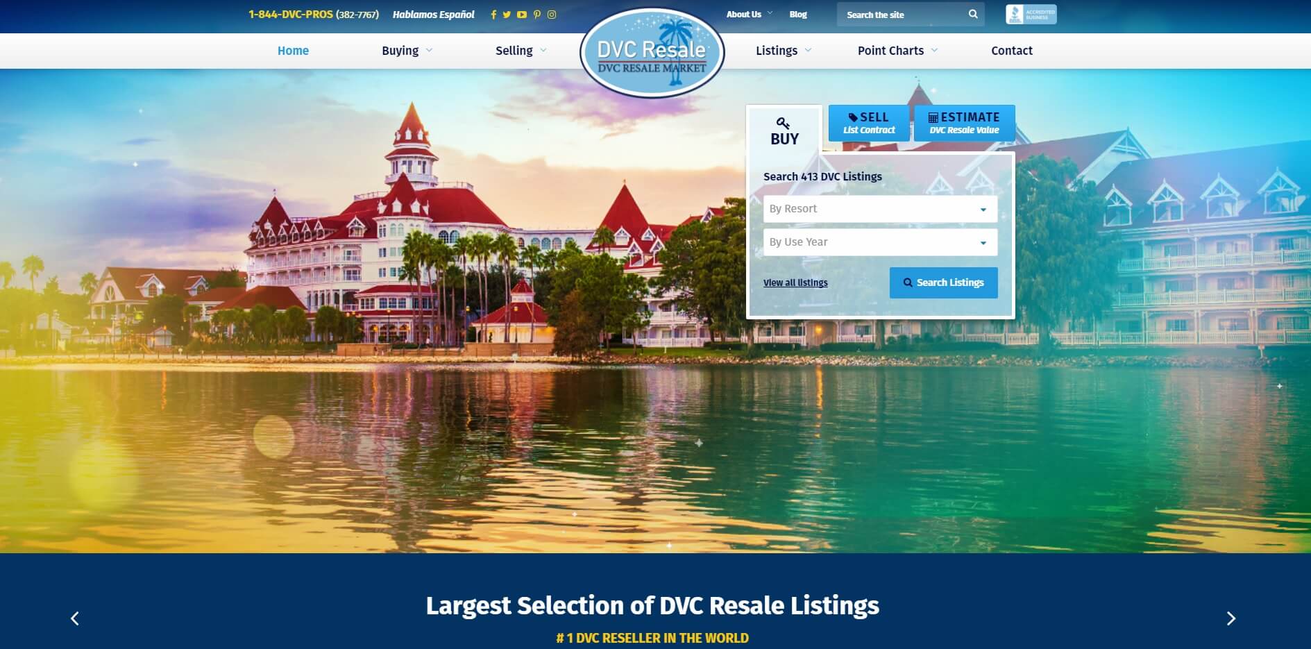 DVC Resale Market home page
