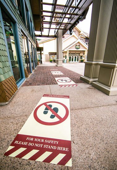 Do not stand signs at Disney Springs at Walt Disney World