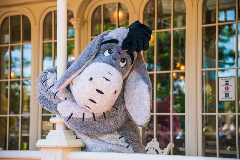 Eeyore at Disney World Magic Kingdom