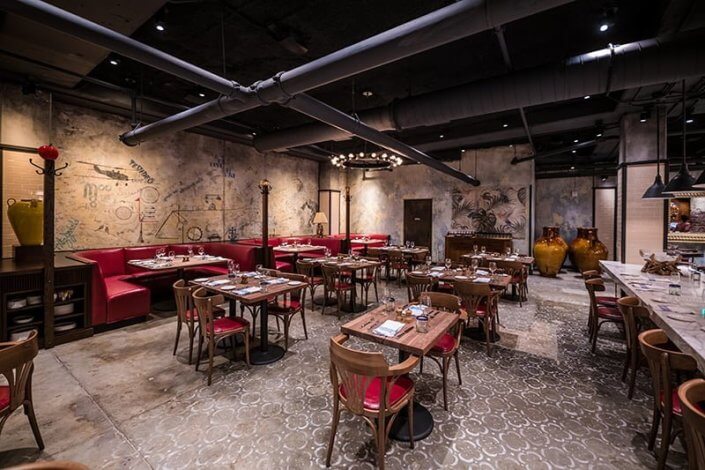 Restaurant interior at Disney Springs