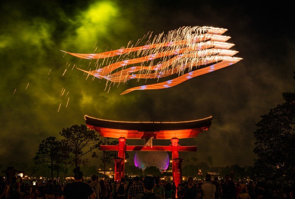 Epcot Forever fireworks at Disney World Orlando, Florida