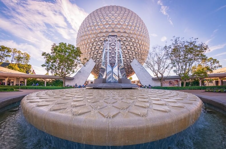 EPCOT with Spaceship Earth Ride at Walt Disney World