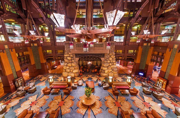 Grand Californian lobby fourth floor