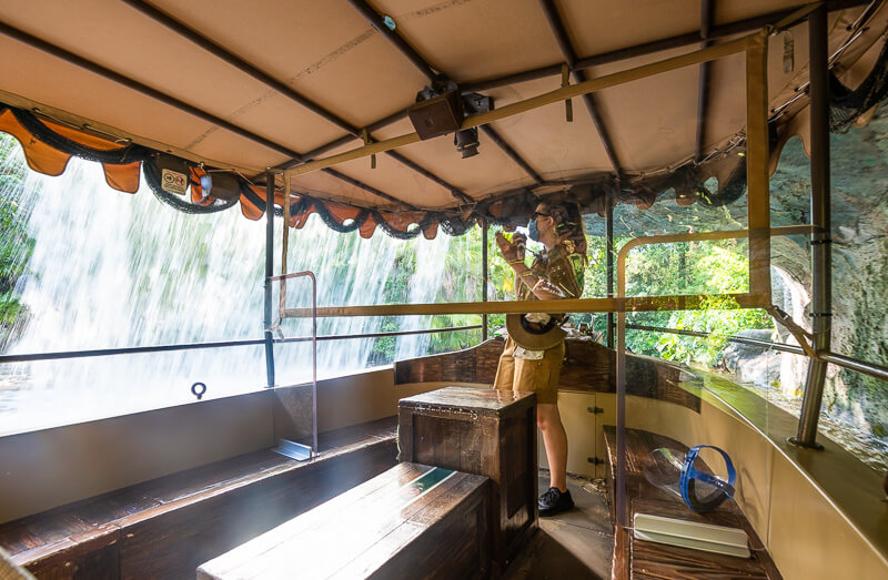 COVID-19 precautions on Disney's Jungle Cruise