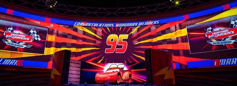 Cars' Lightning McQueen congratulations screen