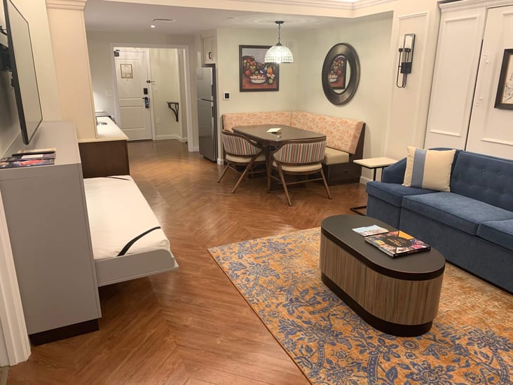 Living room inside the Riviera Resort at Disney World