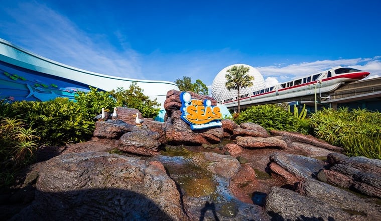 Living Seas Monorail at EPCOT in Disney World