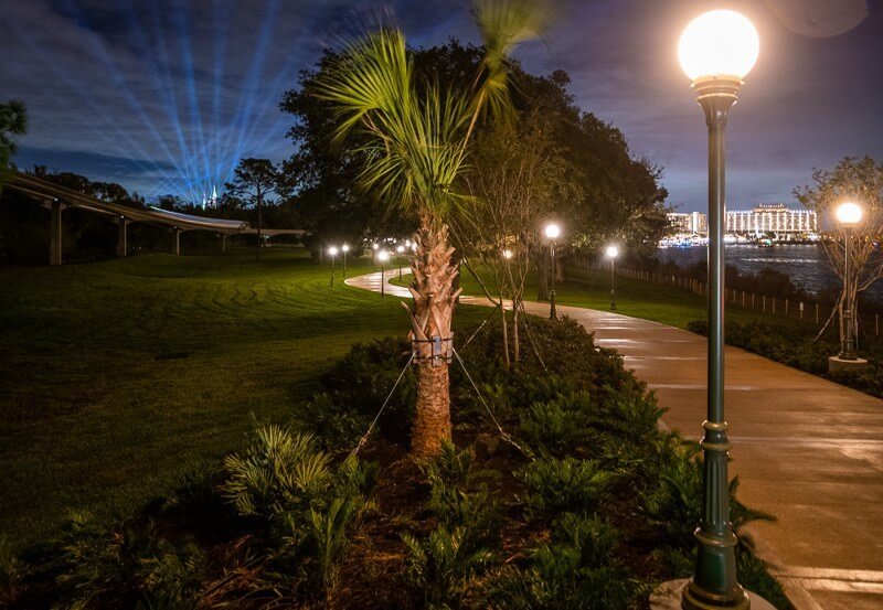 Walking trail to Magic Kingdom from the resort
