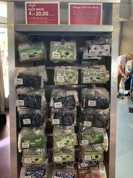 Children's masks for sale at Disney Parks