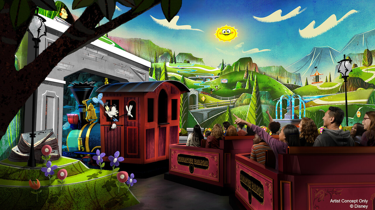 Mickey and Minnie's Runaway Railway ride
