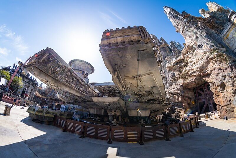 millennium falcon smugglers run galaxys edge star wars land disneyland california 1829