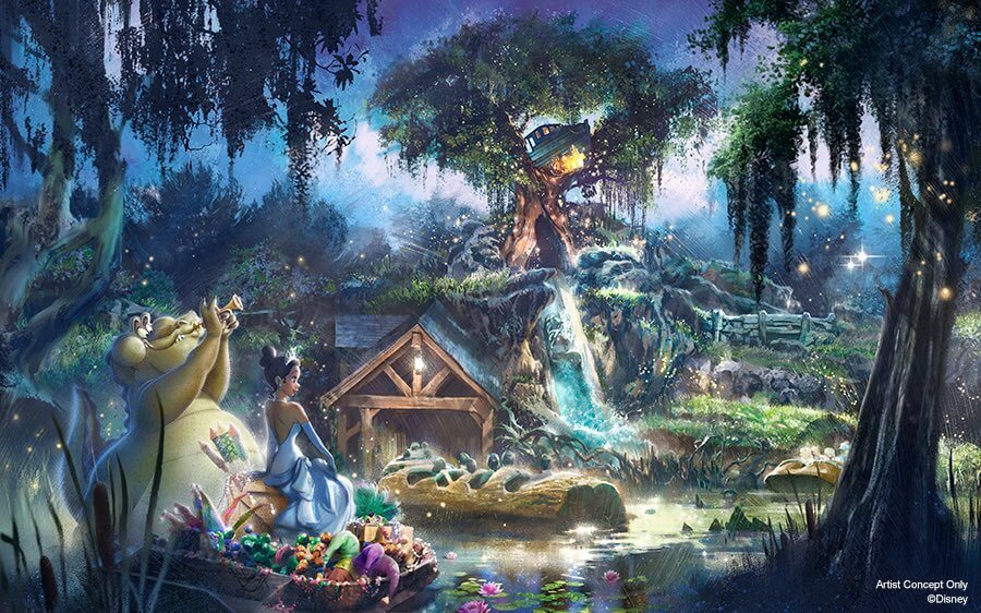 The Princess and the Frog Splash Mountain Concept for Disney
