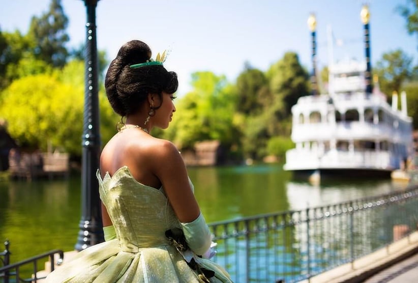 Tiana pictured at Walt Disney World