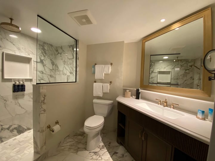 Bathrooms at Riviera Resort in Walt Disney World