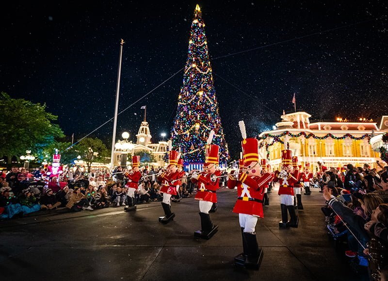 Toy Soldiers at Mickey's Very Merry Christmas parade in Disney's Magic Kingdom