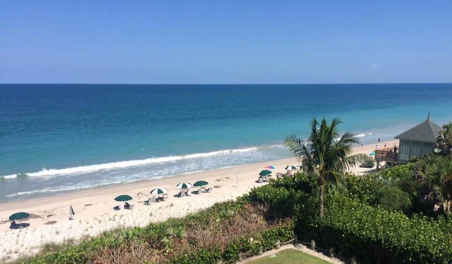 Disney's Vero Beach resort view of the beach and water