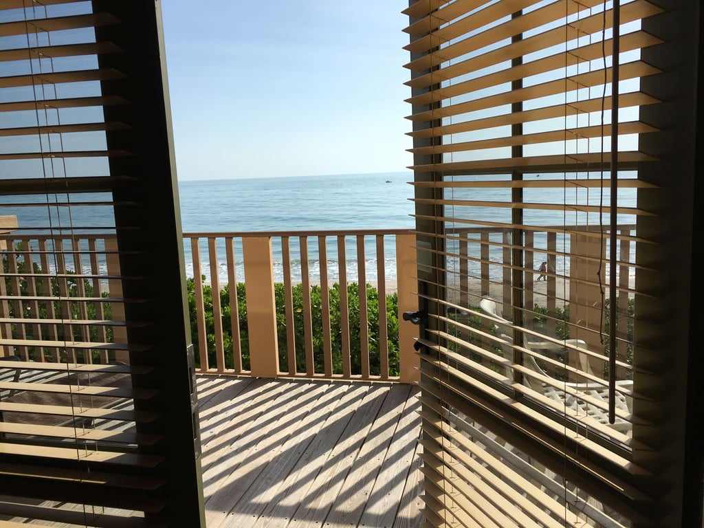 The Atlantic ocean outside the balcony of Disney's Vero Beach Resort
