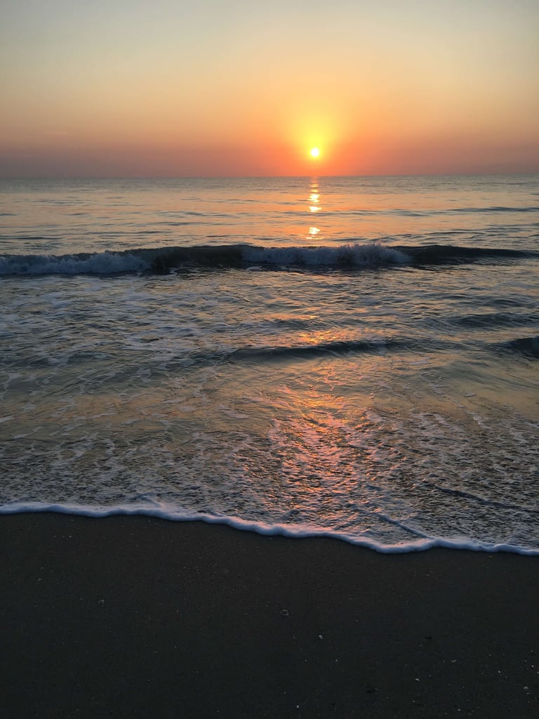 Orange sunset at Vero Beach