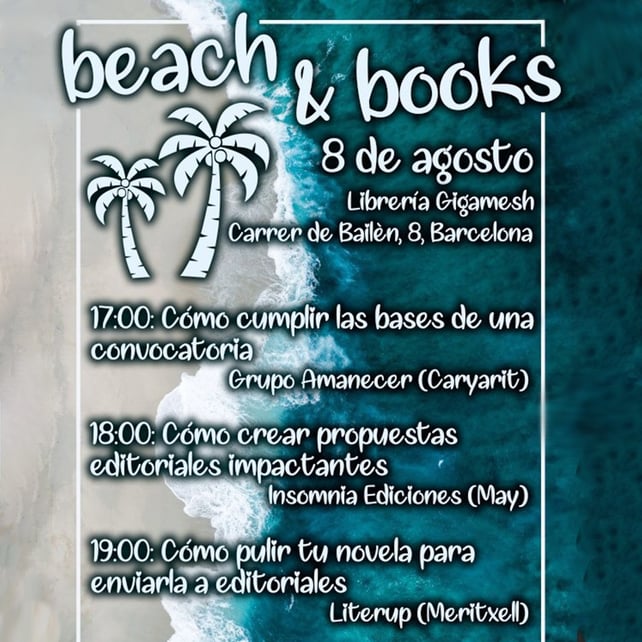 Imágen destacada - Este jueves 8 de agosto ven al Beach and Books con Librería Gigamesh, Amanecer, Literup e Insomnia